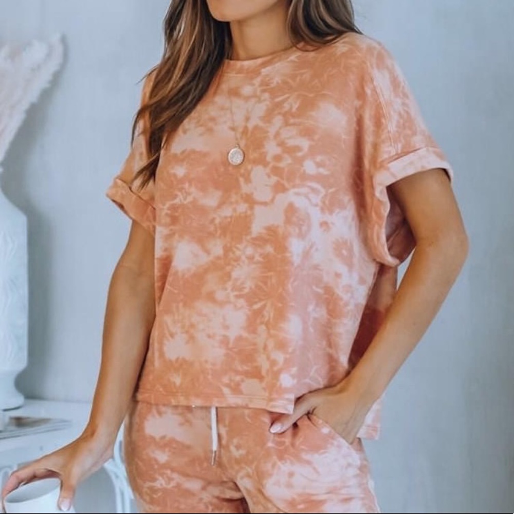 VICI Short Sleeve Fresh Squeezed Tie Dye Top
